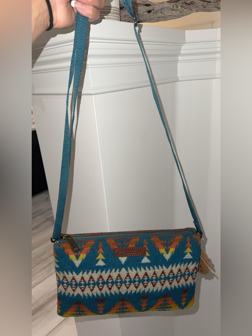 Pendleton Wool Aztec Pattern Crossbody Bag👛✨ - Picture 2 of 3